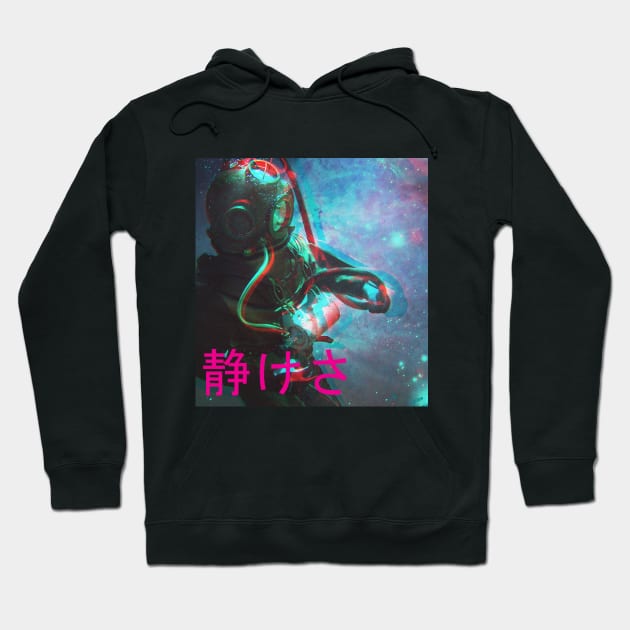 Aesthetic Vaporwave Otaku Scuba Diver In Space Hoodie by VaporwaveAestheticDreams